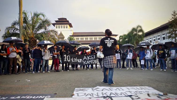 Aksi Kamisan di Bandung, Jawa Barat, pada 2017.