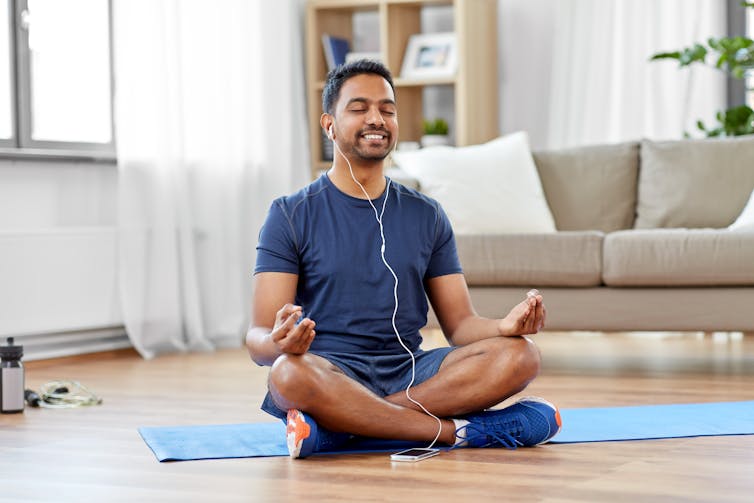 Man doing meditation