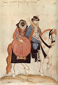 Friday essay: vizards, face gloves and window hoods – a history of masks in western fashion
