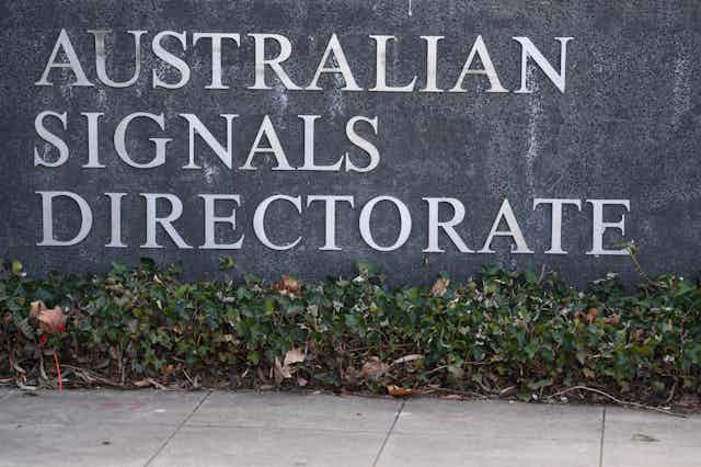A sign reading 'Australian Signals Directorate'