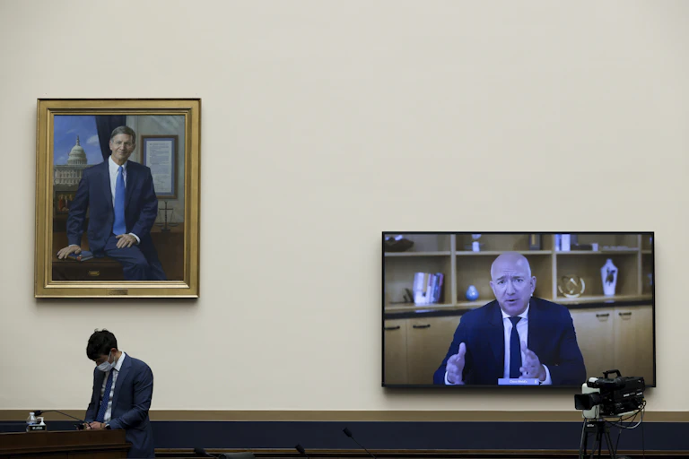 Jeff Bezos at antitrust subcommittee hearing