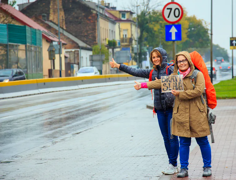 Auto stop à Cracovie