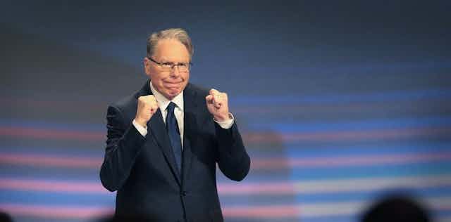 Wayne LaPierre, NRA vice president and CEO attends the NRA annual meeting of members at the 148th NRA Annual Meetings & Exhibits on April 27, 2019 in Indianapolis, Indiana.