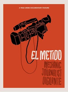 El Metido title with camera on red background