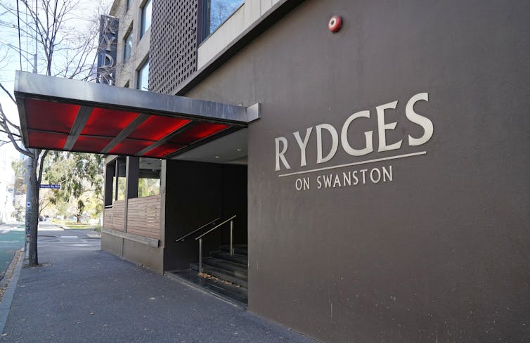 Rydges on Swanston hotel in Melbourne.