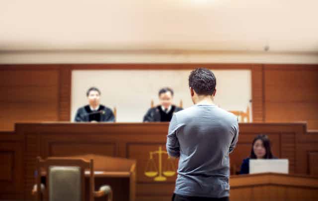 A person at court