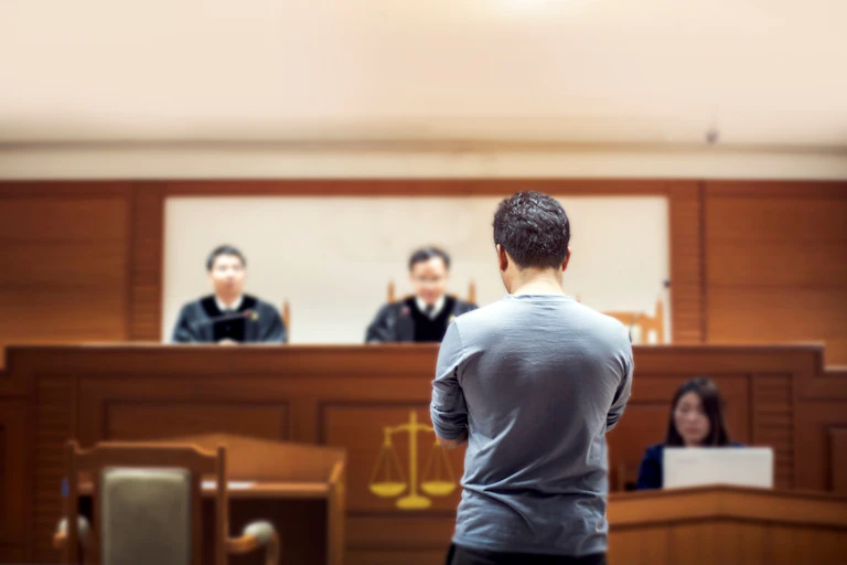 A person at court