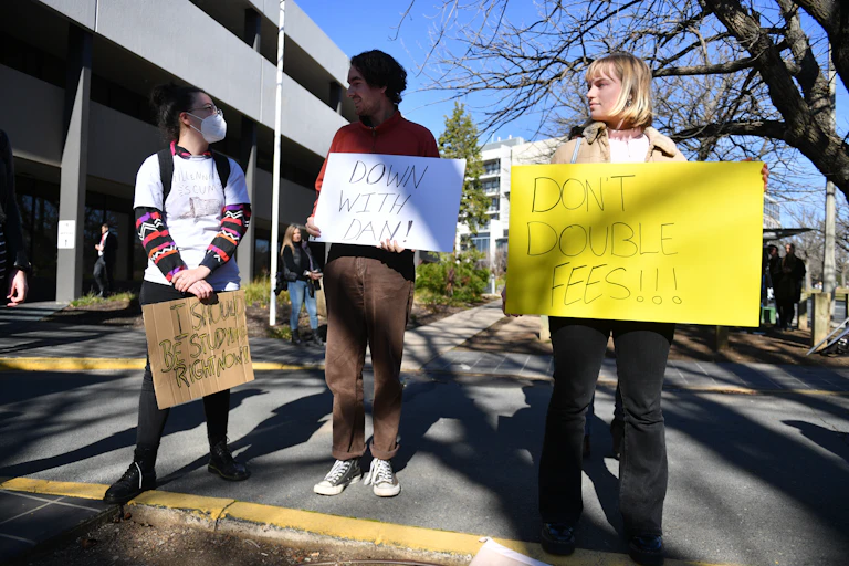 Students protesting