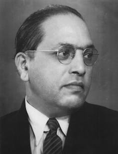 A black and white portrait.