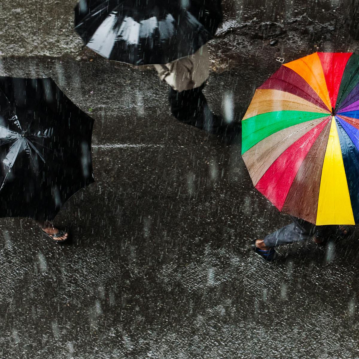 Why does some rain fall harder than other rain?