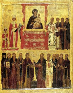 Hagia Sophia has been converted back into a mosque, but the veiling of its figural icons is not a Muslim tradition
