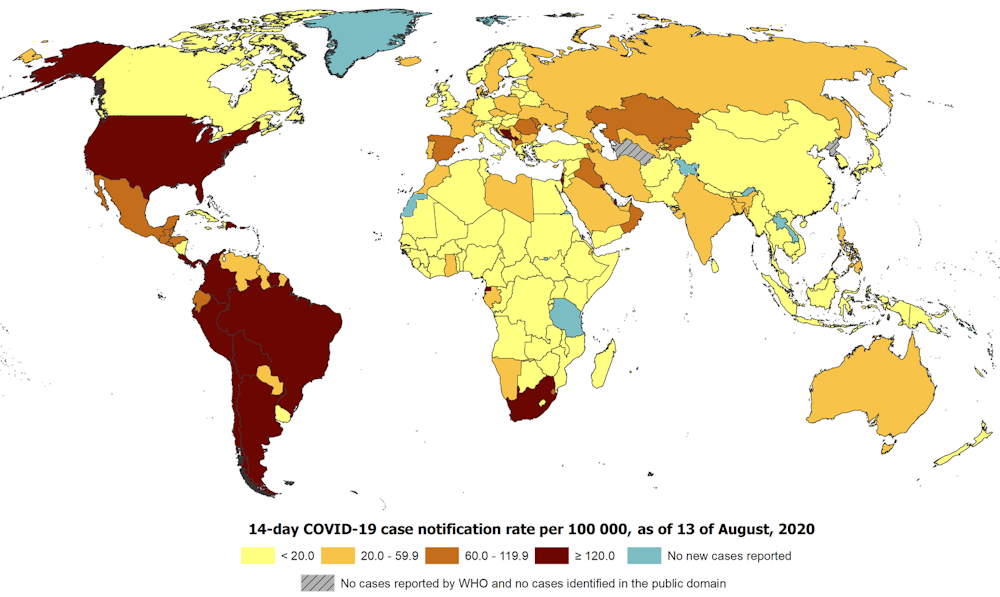 Covid 19 worldwide cases