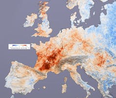 2003 European heave wave map