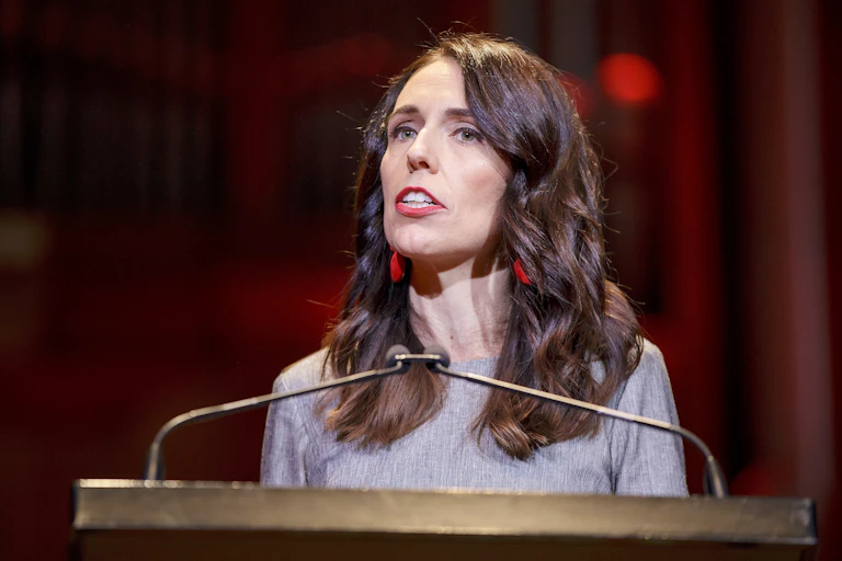 Jacinda Ardner speaking