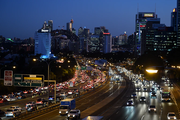 Sydney skyline.