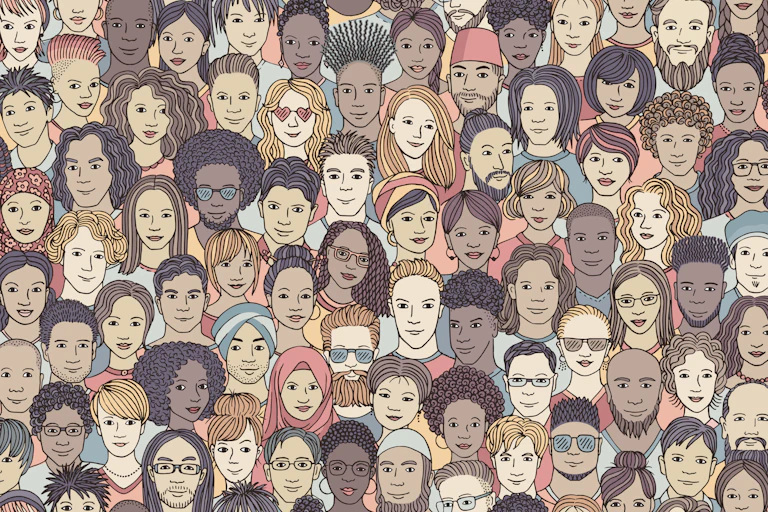 Group of people together
