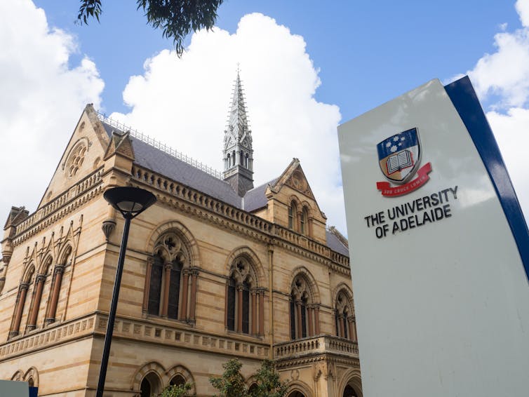 University of Adelaide entrance on North Terrace, Adelaide