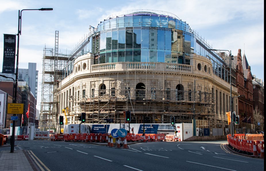 Office building under construction in the centre of Leeds for Channel 4.