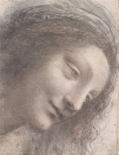 Sketch of a woman's face.