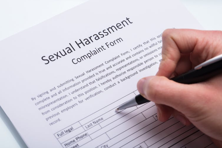 Sexual harassment complaint form
