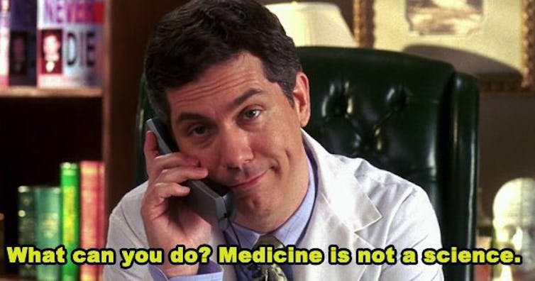 Dr Leo Spaceman from the TV comedy 30 Rock saying: 