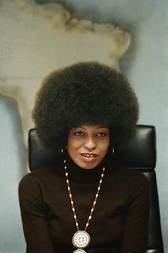 African American woman with afro hairstyle