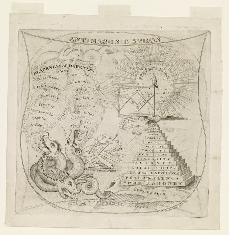 Nearly two centuries ago, a QAnon-like conspiracy theory propelled candidates to Congress