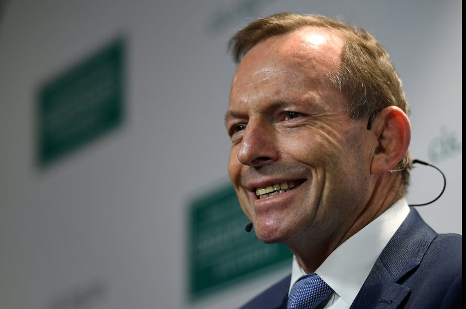 Former Australian Prime Minister Tony Abbott.