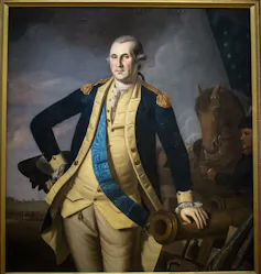 George Washington dans son uniforme militaire.