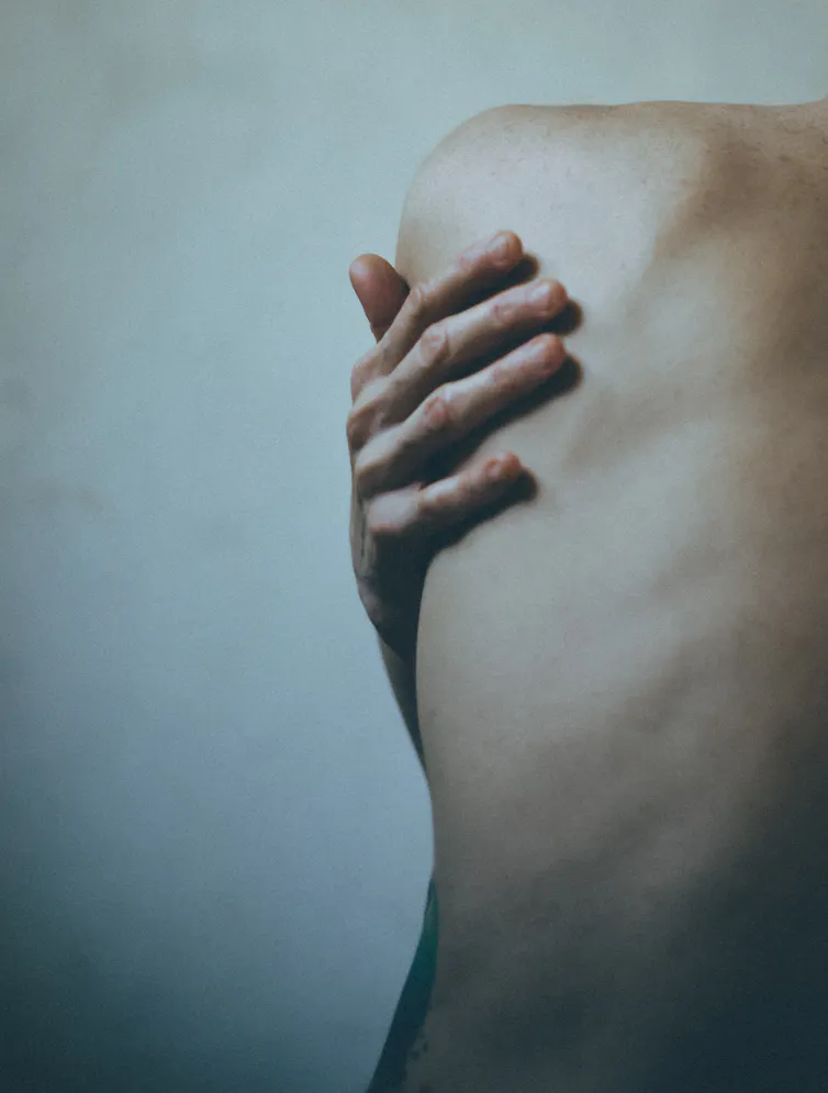 A woman's back