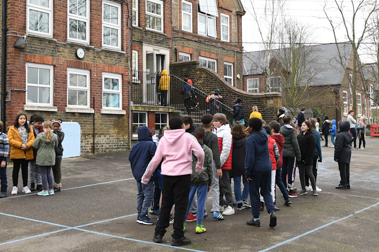 Children in a school playground