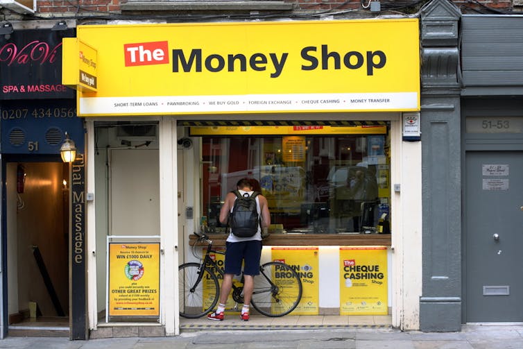Customer borrowing from The Money Shop