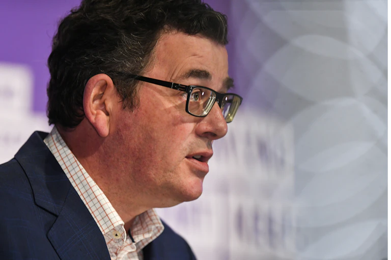 Victorian Premier Daniel Andrews speaks to the media