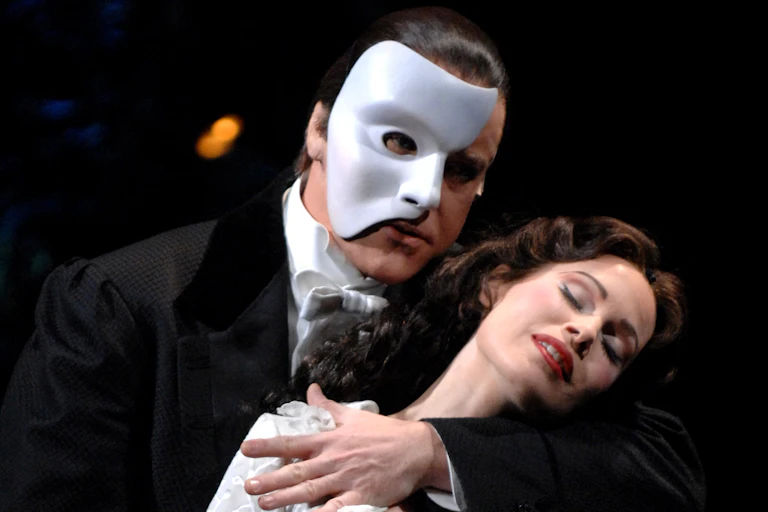 Performers in famous opera onstage.