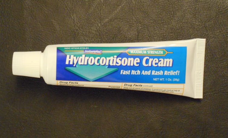 A tube of hydrocortisone cream.