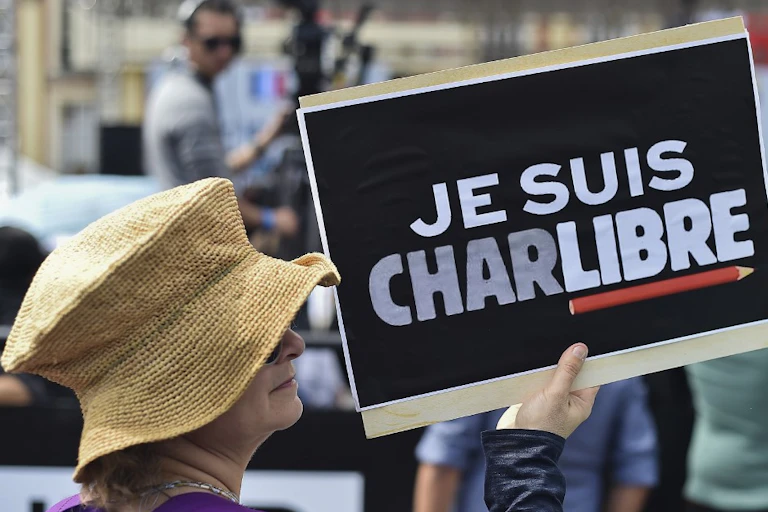 Manifestation de soutien à Charlie Hebdo, Bogota, Colombie; 2015