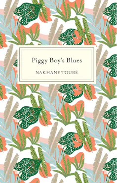 A book cover with a nature-inspired illustration showing leaves and butterflies.