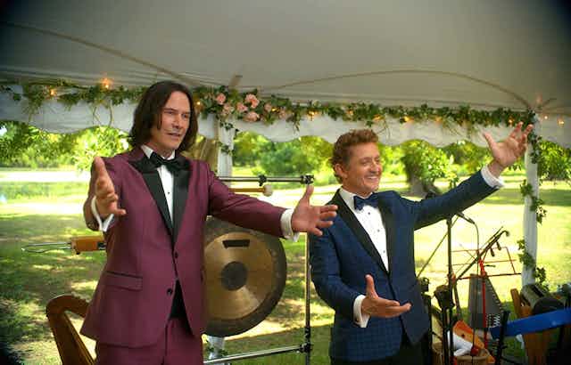 Bill and Ted look like they're in a wedding band