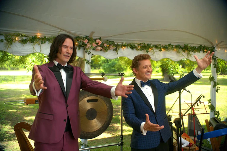 Bill and Ted look like they're in a wedding band
