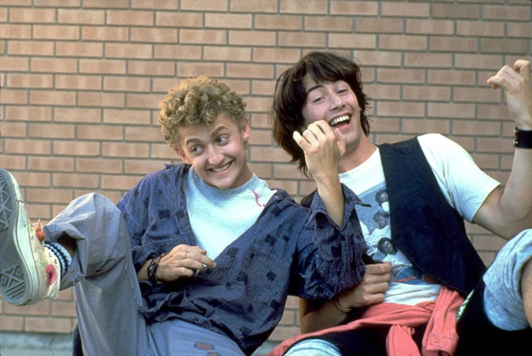 Bill and Ted on their 1989 excellent adventure.