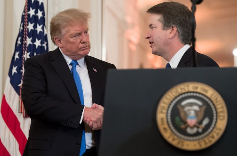 Brett Kavanaugh et Donald Trump