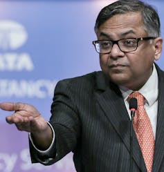 Tata chair Natarajan Chandrasekaran.