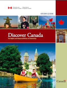 The cover page of the Canadian citizenship guide.