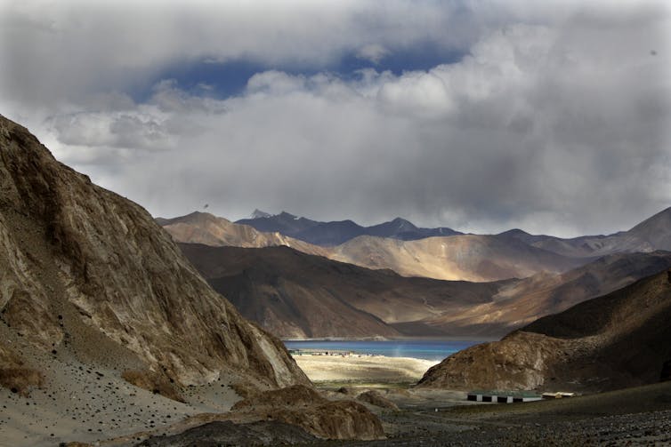 Pangong Lake near the India-China border