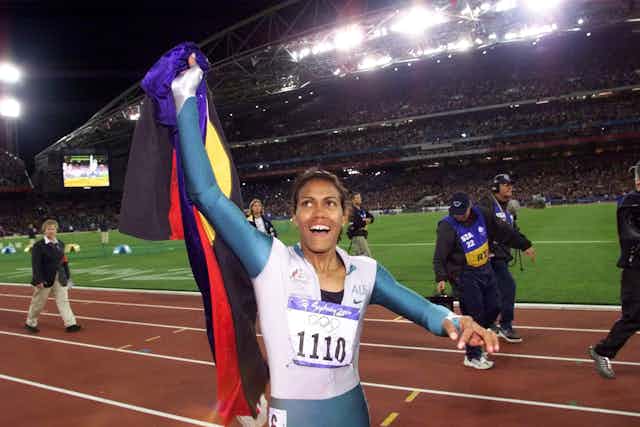 Indigenous athlete Cathy Freeman at Olympics