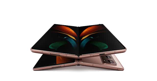 Product preview photo of the Samsung Z Fold 2. 