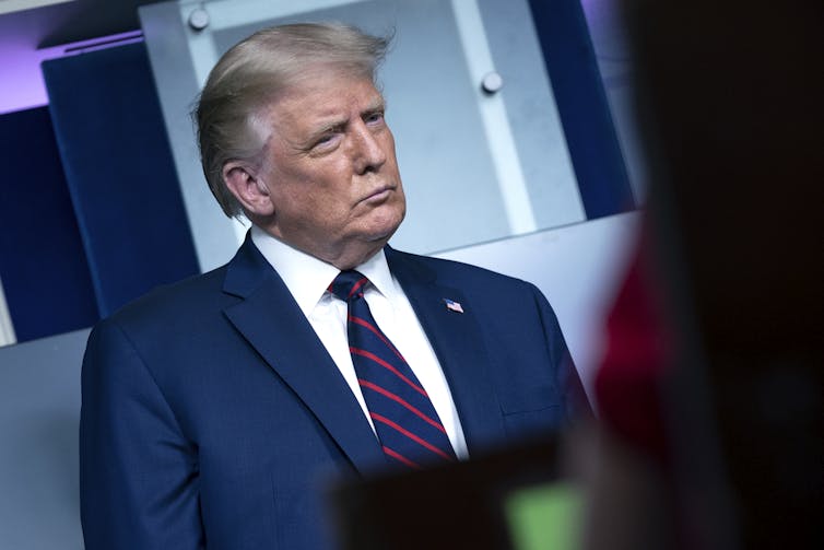 President Trump trying to be patient.