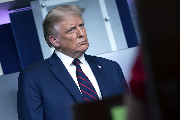 President Trump trying to be patient.