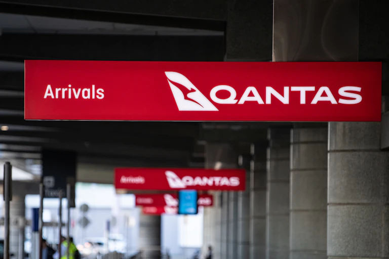 A QANTAS arrivals terminal