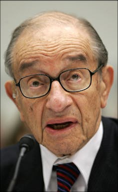 Former governor of the US Federal Reserve, Alan Greenspan.
